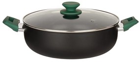 Garnek aluminiowy Ø 28 cm, ze szklaną pokrywą