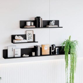 Półka wisząca JOANNE 700 mm, czarna