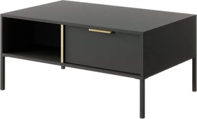 MARS stolik kawowy antracyt ze złotymi elementami – nowoczesny stolik do salonu