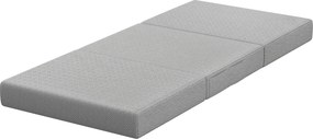 HOMCOM Materac składany 200 x 90 cm, 15 cm, składany materac, przenośny materac podłogowy z pralnym pokrowcem, certyfikat Oeko-Tex | Aosom PL