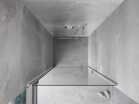 Mexen Mist-B drzwi prysznicowe uchylne 75 cm, transparent, chrom - 8A2-075-000-01-00