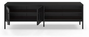 Czarna szafka pod TV 160x50 cm Diora – Marckeric