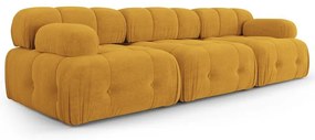 Musztardowa sofa 288 cm Ferento – Cosmopolitan Design