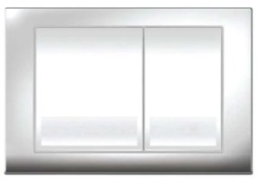 Przycisk spłukujący srebrny BUTTO