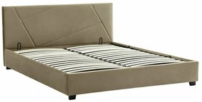 ŁÓŻKO COLUMBIA VELVET 140X200 KOLOR BEŻ BLUVEL 28 SIGNAL