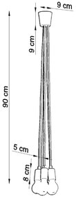 Biała lampa wisząca ø 25 cm Rene – Nice Lamps