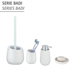 Biały ceramiczny dozownik do mydła Wenko Badi
