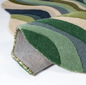 Zielony wełniany dywan tkany ręcznie 160x230 cm Envy Wool – Flair Rugs