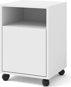 Biały kontenerek pod biurko na kółkach H4-F77