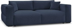 Niebieska rozkładana/ze schowkiem sofa 265 cm Ezechiel – Bobochic Paris