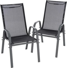 Zestaw 2 krzeseł ogrodowych, do sztaplowania