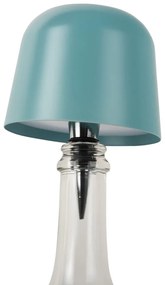 Niebieska lampa stołowa LED na butelkę z metalowym kloszem (wysokość 13 cm) Cone Hat LED – Leitmotiv