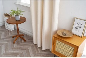 Zasłona zaciemniająca DUNES VELVET 140x250 cm, kremowa Zawieszanie: Metalowe pierścienie