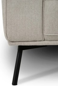 Szarobeżowy narożnik z tkaniny szenilowej (prawostronny/w kształcie litery L) Amsterdam – Scandic