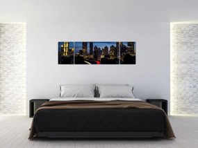 Obraz - Miasto nocą (170x50 cm)