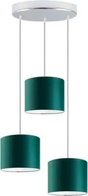 Okrągła lampa wisząca na chromowanym stelażu - N1-E63