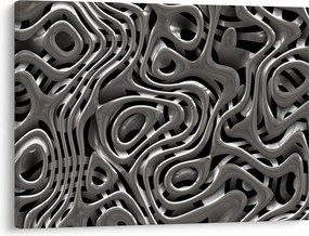 Obraz - Metaliczna abstrakcja (70x50 cm)
