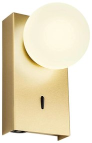 Redo 01-4657 - Kinkiet LED NORMA LED/5W/230V CRI 90 USB złoty