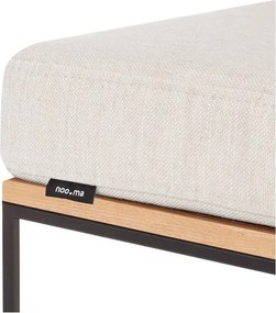 Beżowy tapicerowany stołek Feo – noo.ma