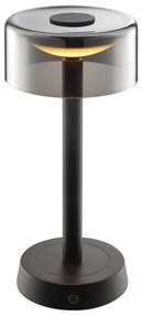 Brilliant - dotykowa, ładowalna i ściemnialna lampka stołowa RAZOR LED/2,5W/5V 2700K IP44, czarna