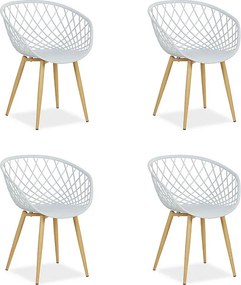 Krzesło ogrodowe 62x80x57 cm szare