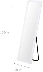 Lustro stojące prostokątne 126 cm