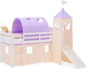 Łóżko piętrowe dla dzieci 90x200 cm Białe