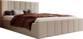 Łóżko tapicerowane FLORA SLIM z pojemnikiem na pościel