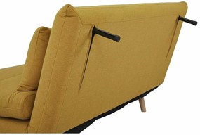 Musztardowa rozkładana sofa SPIKE II