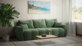Modna kanapa do salonu, BUENO sofa z funkcją spania, sztruksowa tkanina