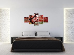 Obraz czerwonego klonu japońskiego, Portland, Oregon (125x70 cm)