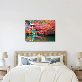 Obraz na szkle - Orientalny krajobraz (70x50 cm)
