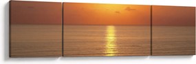 Obraz - Zachód słońca nad oceanem (170x50 cm)