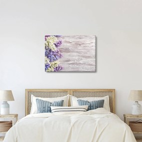 Obraz bzu na drewnie (70x50 cm)
