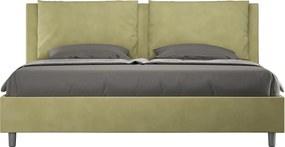 Łóżko bez stelaża tapicerowane 180x190 microfibra Zielony Antea