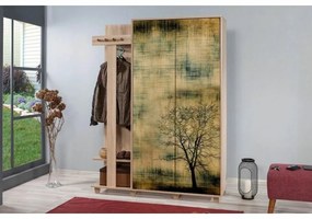 Wieszak z szafką Garmanto Tree Sonoma Oak Double