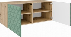 Szafka RTV wisząca ROVA 100 cm do Salonu pod Telewizor - Dąb artisan