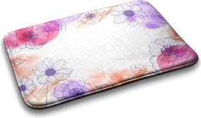 Dywanik pod prysznic Dywanik pod prysznic Kwiaty Akwarele