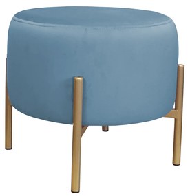 Pufa OLA LOFT ławka podnóżek metal złota MG33