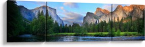Obraz dzikiego górskiego krajobrazu (170x50 cm)
