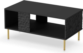 Czarna ława z elementami 3D Bullet