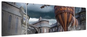Obraz - Surrealistyczny krajobraz (170x50 cm)