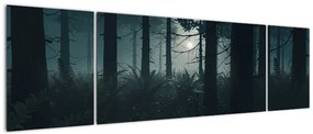 Obraz - Paproć w świetle księżyca (170x50 cm)