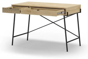 Biurko w dekorze dębu 60x110 cm Ecrin – Marckeric