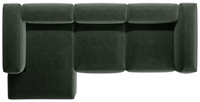 Zielony narożnik (lewostronny/z szezlongiem) Bergano – Cosmopolitan Design