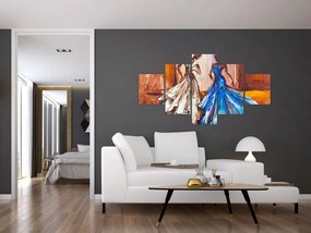 Obraz - tancerz, obraz olejny (125x70 cm)