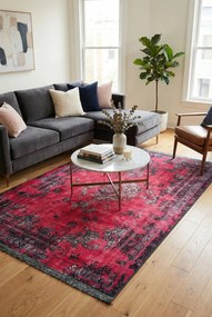 Czerwony dywan w stylu vintage P5-E18