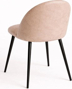 Zestaw 4 Krzese Black Vint Ekoskóra Vintage