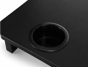 Koda biurko gamingowe – czarne, LED