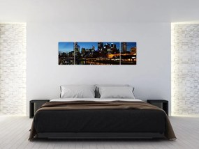 Obraz nocy w Melbourne (170x50 cm)